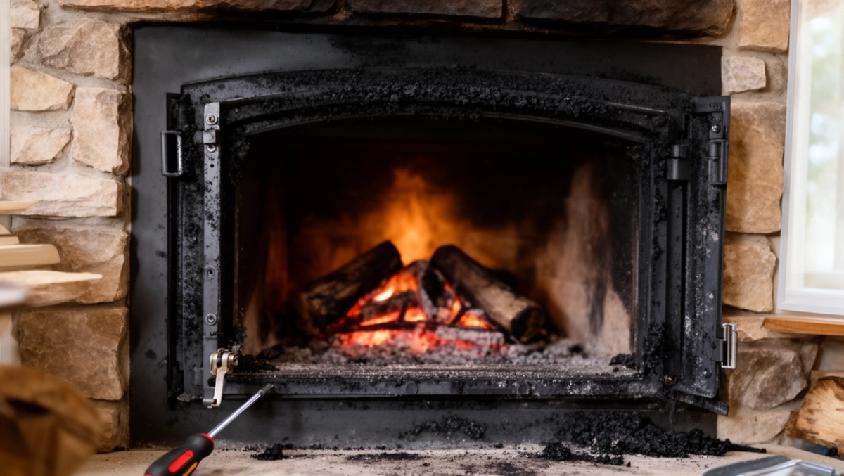 Jak zdjąć drzwiczki w kominku