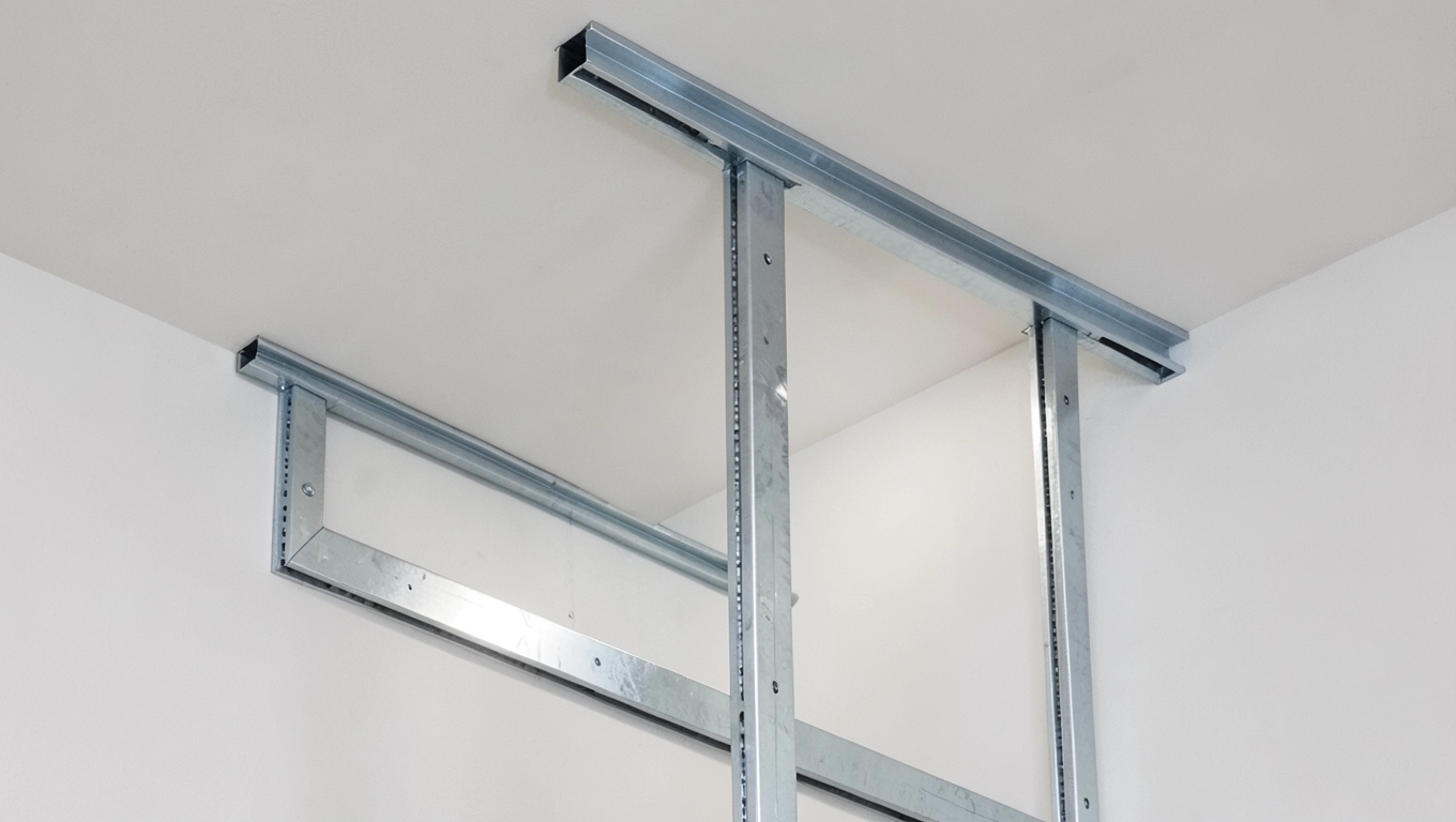 Konstrukcja rusztu ścianki z drzwiami