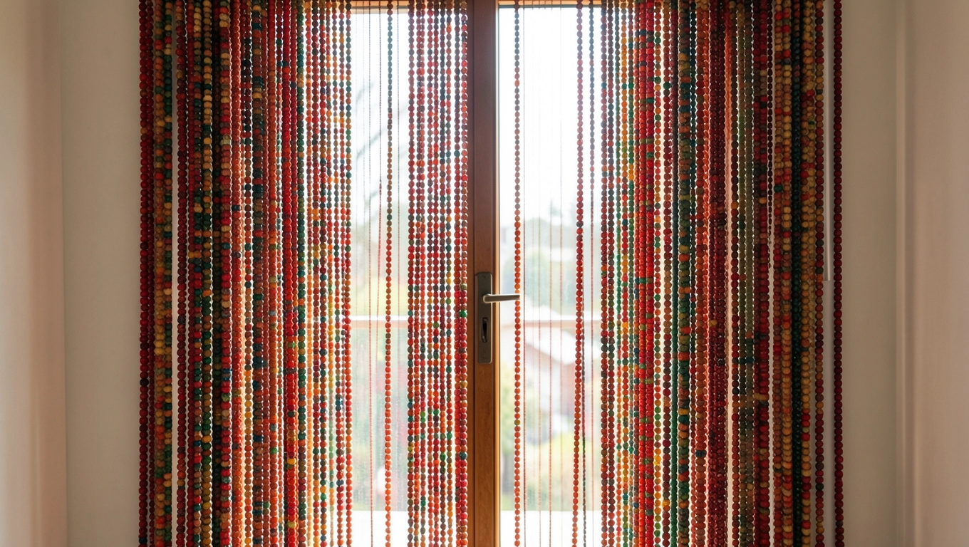 Podwójne koraliki na drzwi