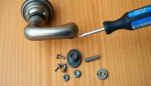 Demontaż klamki drzwi wejściowych