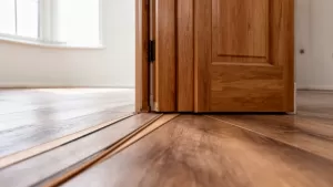 Jak układać panele względem drzwi