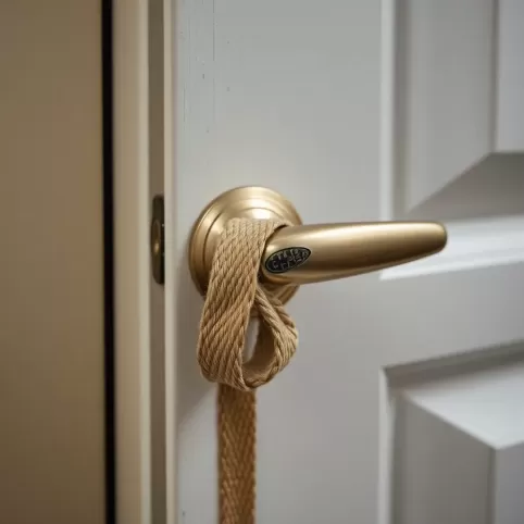 Jak zablokować klamkę w drzwiach