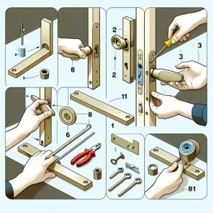 jak zamontować klamkę z zamkiem