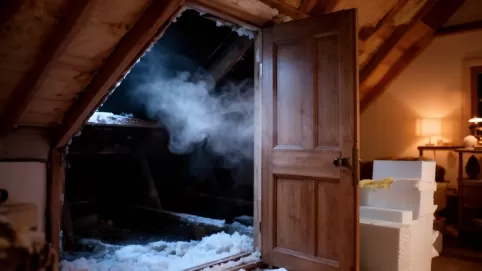 Ocieplenie drzwi na strych