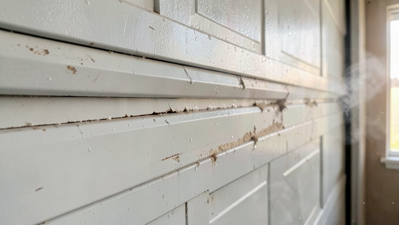 Symptomy zużytych uszczelek drzwi garażowych